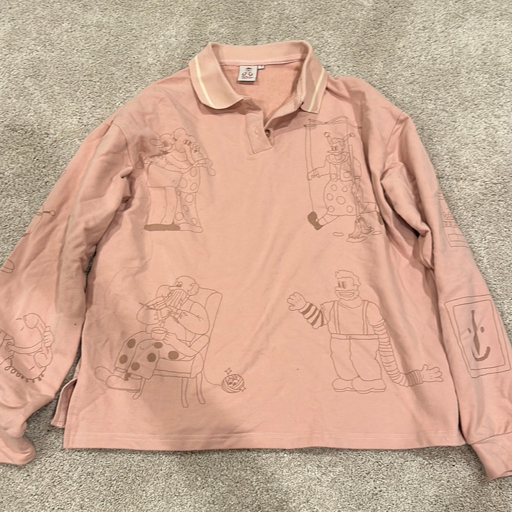 Collard pink top